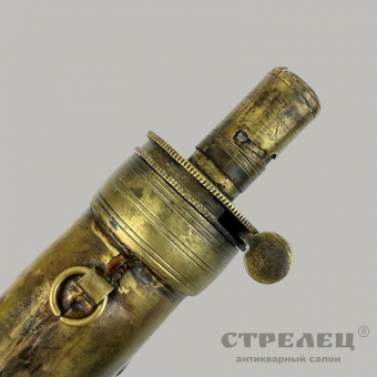 фото — пороховница антикварная из медного сплава. европа, 19 век